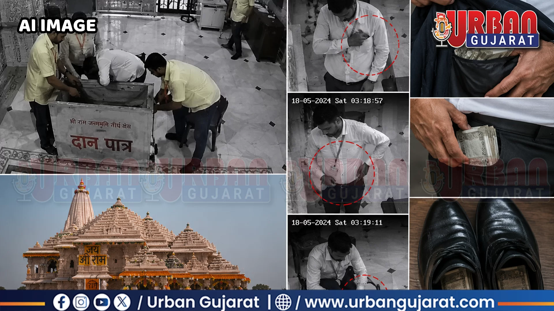રામ મંદિર દાનચોરી કેસમાં મોટો ખુલાસો, SIT રિપોર્ટમાં CCTVના ચોંકાવનારા દૃશ્યો સામે આવ્યા