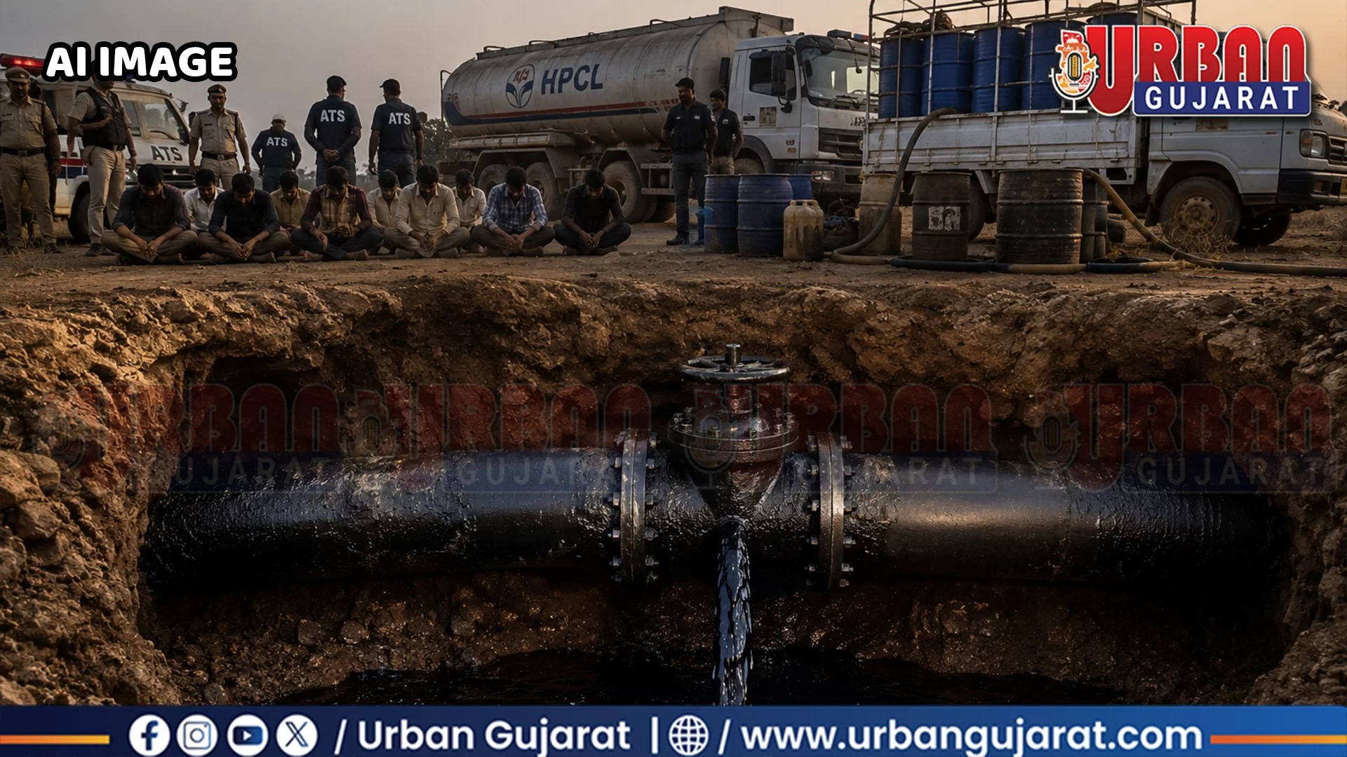 જમીન નીચે પાઈપ… અને પાઈપમાં ચોરોનો ખેલ!