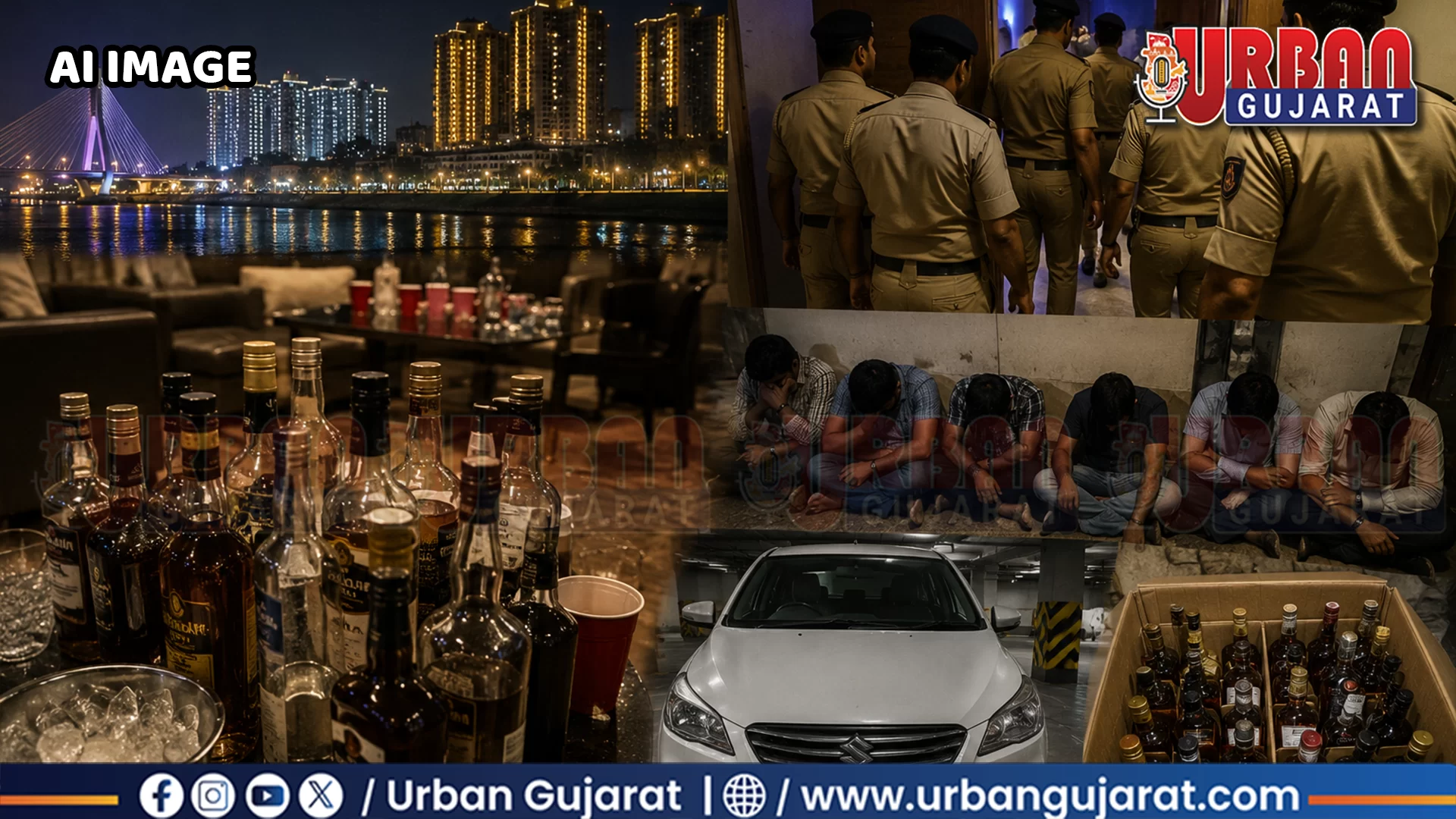 બે દિવસમાં પકડાઈ દારૂની બીજી મહેફિલ, ડાયમંડ સીટી સુરતની હકીકત!!