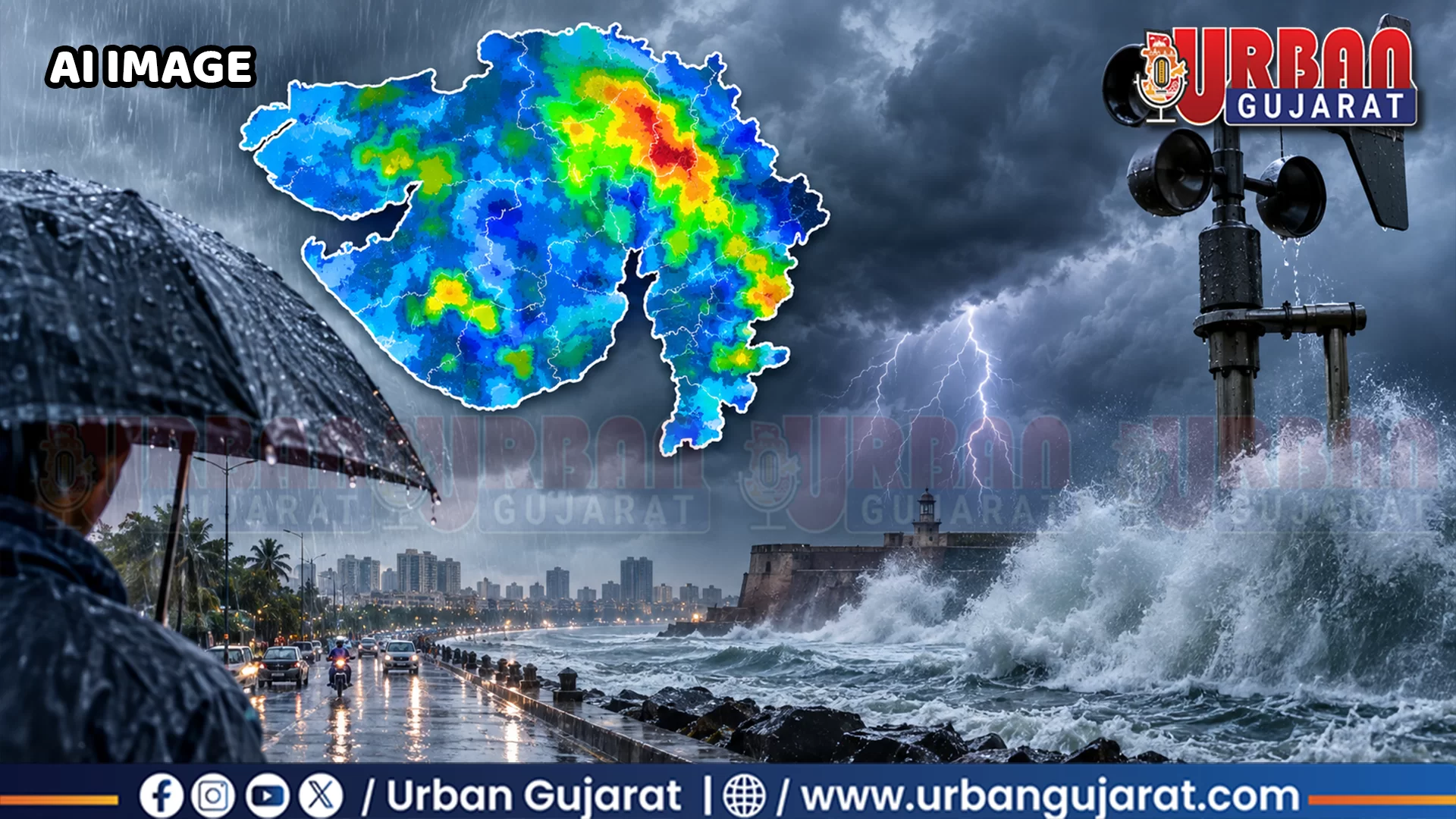 ગુજરાતમાં વાતાવરણ અને વરસાદને લઈને કરાઈ આગાહી, દરિયામાં પણ મચી શકે છે હલચલ!!