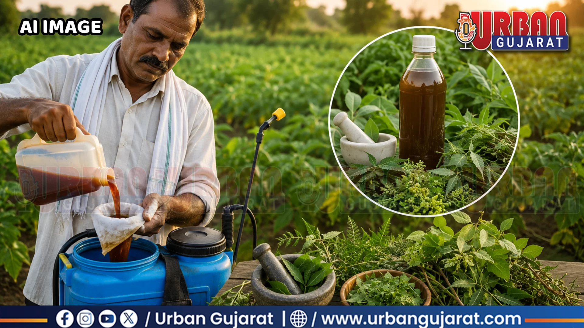 રાસાયણિક દવાઓના ઉપયોગ વચ્ચે બોરસદના ખેડૂતની અનોખી પહેલ!!