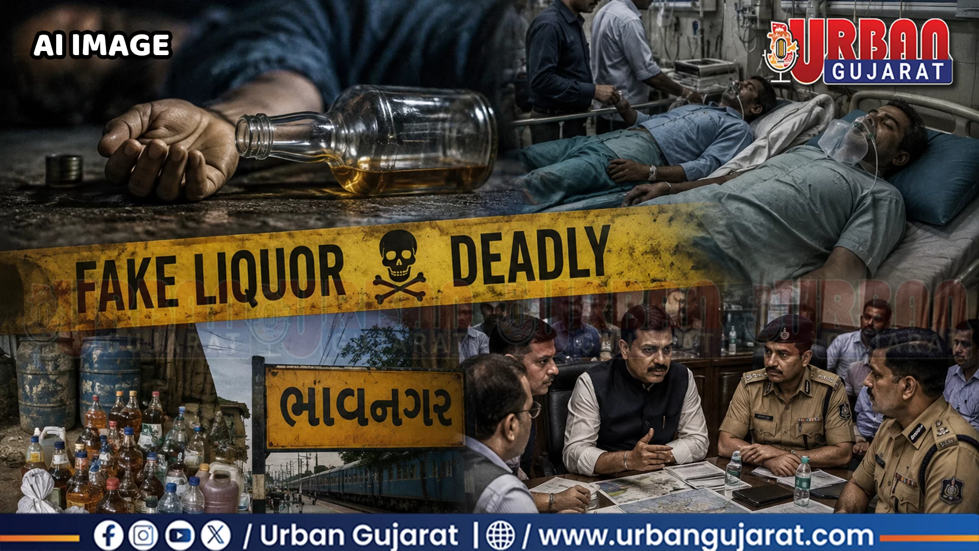 ભાવનગરમાં નકલી દારૂનો કહેર! 2 વધુ મોત સાથે મૃત્યુઆંક 3 થયો, 17 દર્દીઓ સારવાર હેઠળ.