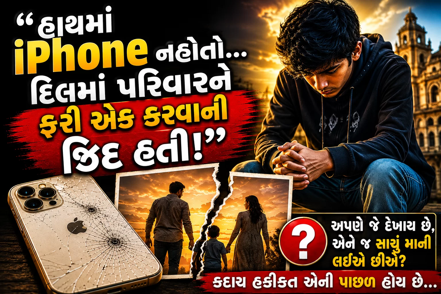 “હાથમાં iPhone નહોતો… દિલમાં પરિવારને ફરી એક કરવાની જીદ હતી!”