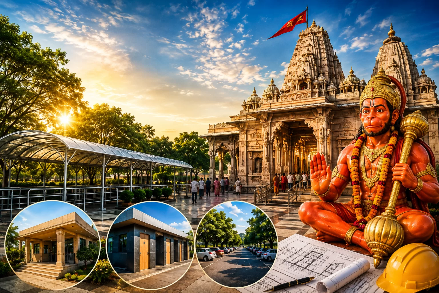 લાંભવેલ હનુમાનજી મંદિરનો થશે ભવ્ય કાયાકલ્પ!  આણંદના સુપ્રસિદ્ધ લાંભવેલ હનુમાનજી મંદિરના સર્વાંગી વિકાસ માટે રૂ. 9.55 કરોડના વિકાસ કામોની દરખાસ્ત તૈયાર કરવામાં આવી છે.