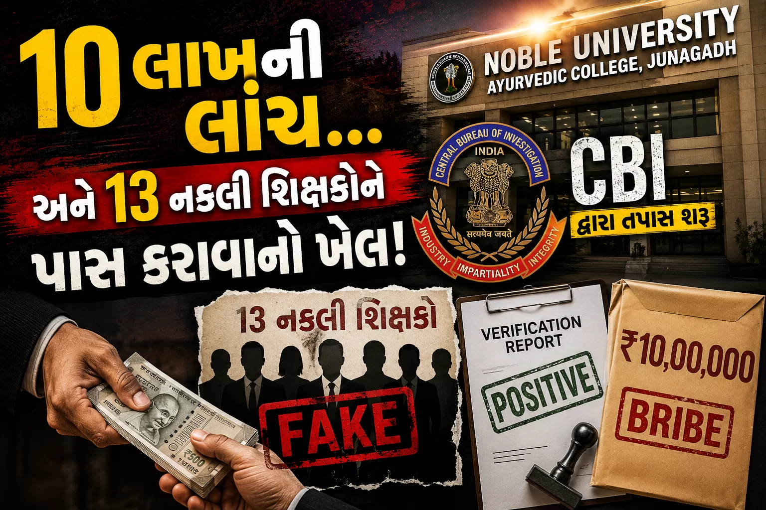 10 લાખની લાંચ… અને 13 નકલી શિક્ષકોને પાસ કરાવવાનો ખેલ!