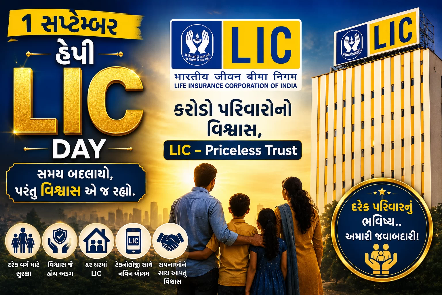 આ દિવસે જન્મ થયો લાઇફ ઇન્શ્યોરન્સ કોર્પોરેશન ઑફ ઇન્ડિયા એટલે કે LICનો.