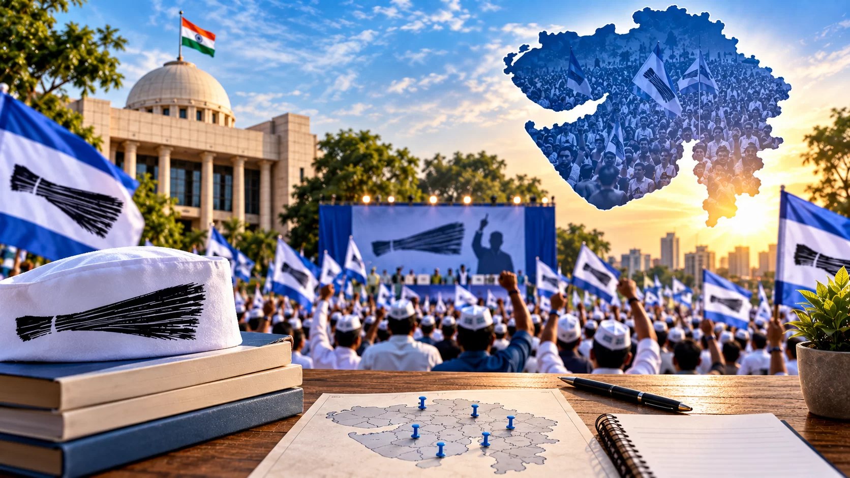 2027 પહેલા AAPનું મોટું સંગઠનાત્મક ઓપરેશન! તાલુકાથી લઈને વોર્ડ સુધી નવી નિમણૂકોનો ધમાકો! 🔥🧹