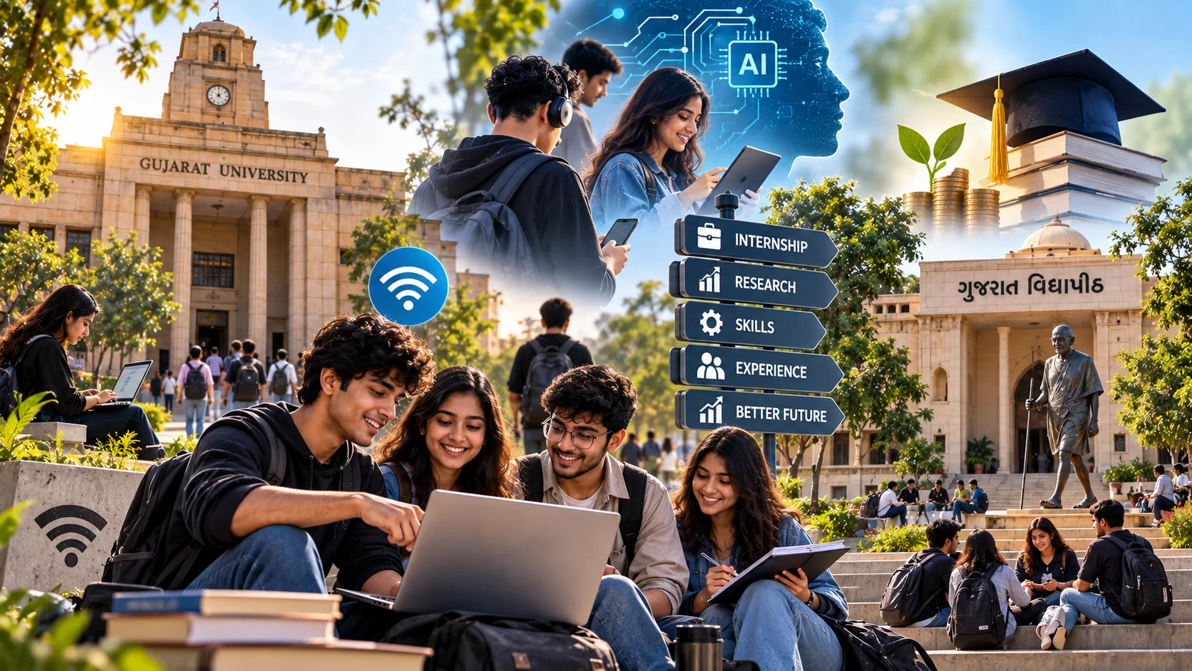 Gen-Z માટે બદલાઈ રહી છે યુનિવર્સિટીઓ! 🎓🔥 ફ્રી Wi-Fi, ઇન્ટર્નશિપ અને ફ્રીમાં ભણવાની તક! 😲