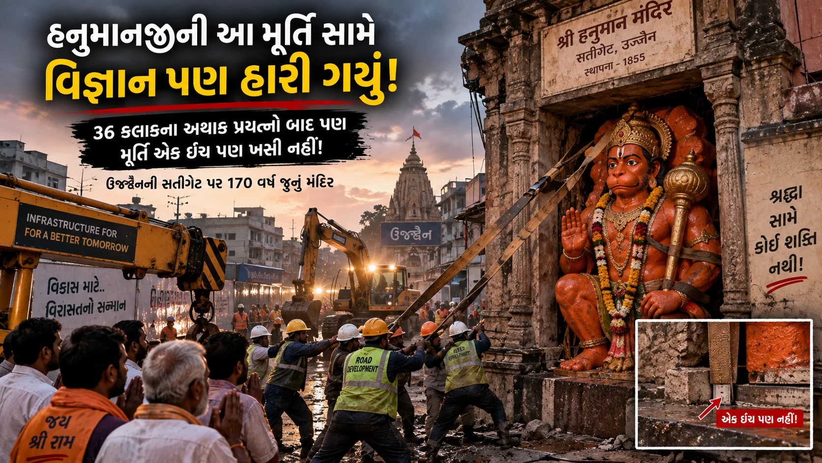 હનુમાનજીની આ મૂર્તિ સામે વિજ્ઞાન પણ હારી ગયું!
