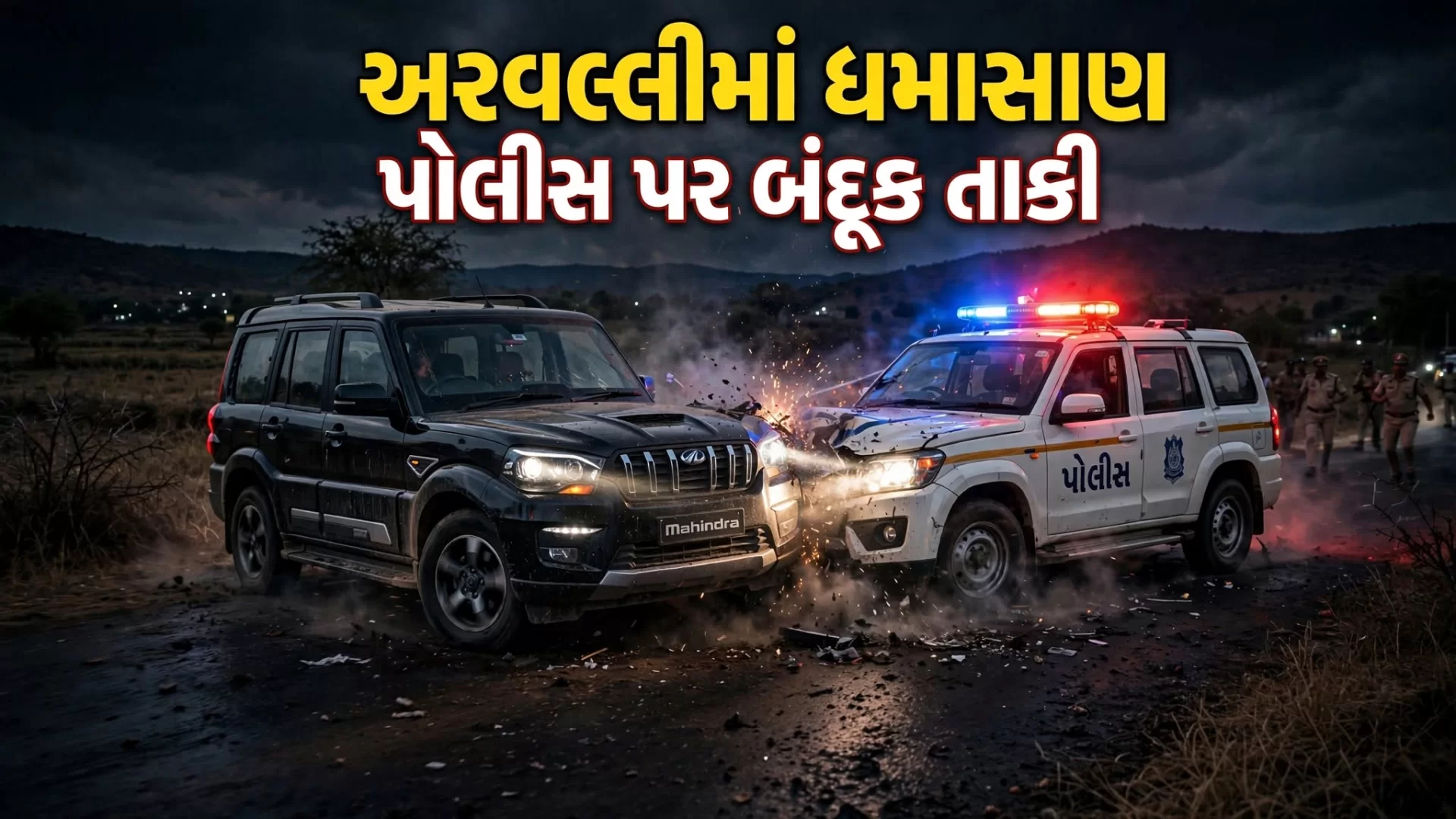 પોલીસ પર બંદૂક તાકવામાં આવતા PIએ બે રાઉન્ડ ફાયરિંગ કર્યું!