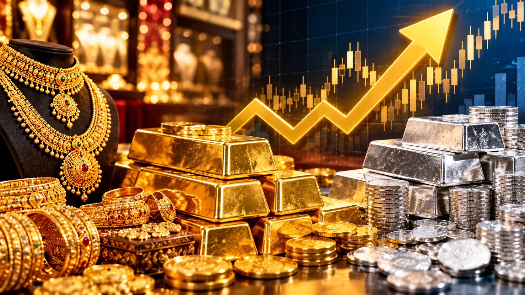 સોનું-ચાંદી ફરી ચમક્યું: ભાવ વધ્યા, Gold ETFમાં રોકાણનો વિકલ્પ પણ જાણો