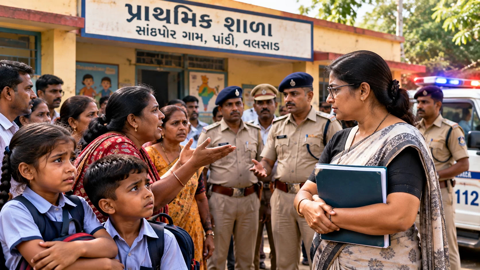 વલસાડની પ્રાથમિક શાળામાં વિદ્યાર્થીઓને માર માર્યાના આક્ષેપથી હોબાળો, પોલીસ પહોંચી