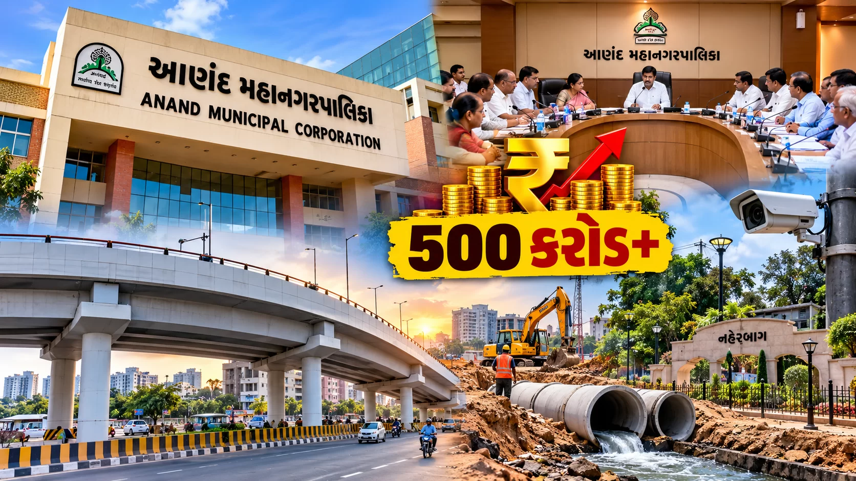 આણંદ મનપાની સામાન્ય સભામાં 500 કરોડથી વધુના વિકાસ કામોને મંજૂરી માટે રજૂઆત