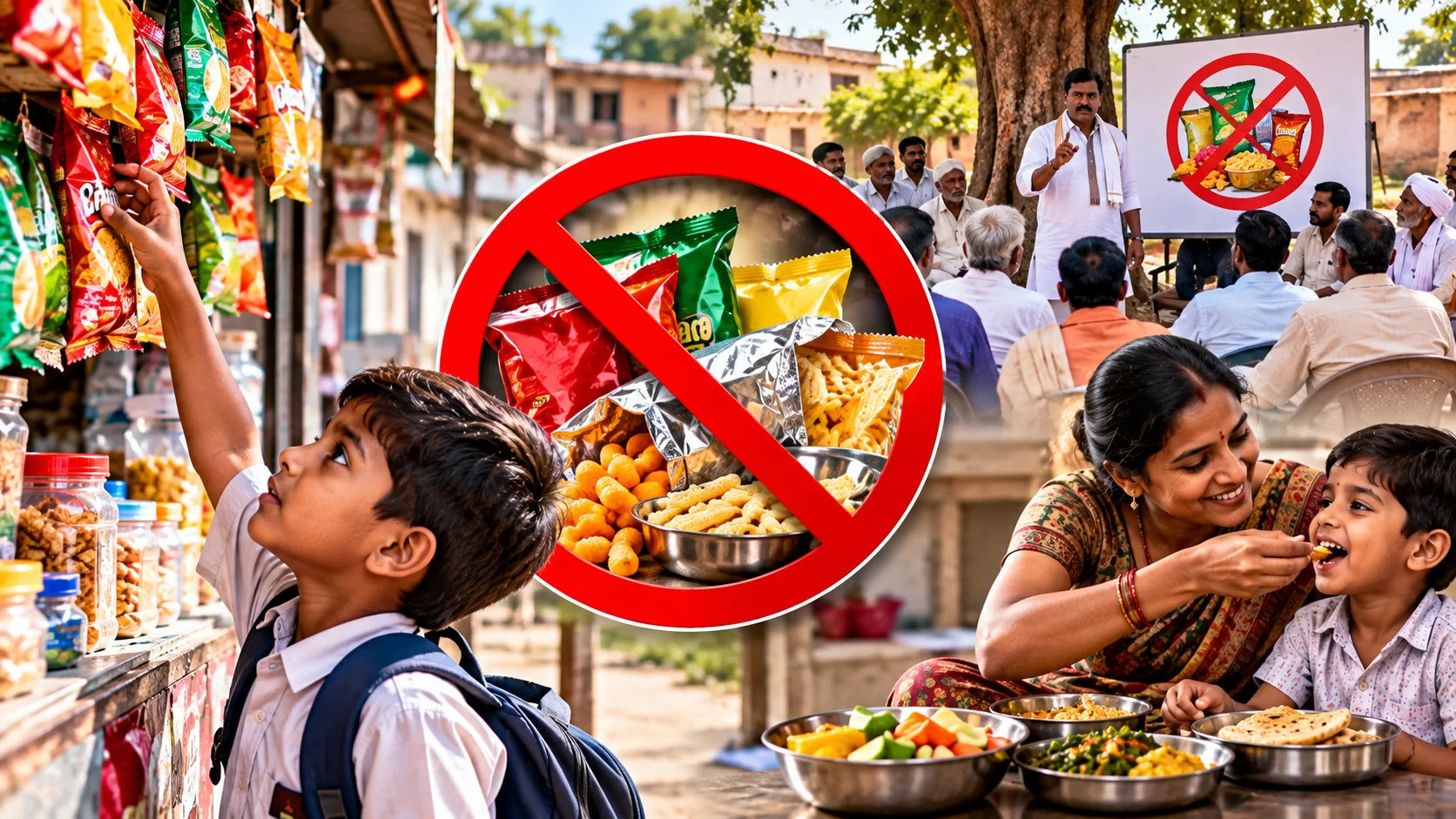 બાળકોના સ્વાસ્થ્ય માટે ગુજરાતના 5 ગામોની અનોખી પહેલ, નાસ્તાના પડીકા અને ફાસ્ટફૂડના વેચાણ પર લગાવ્યો પ્રતિબંધ