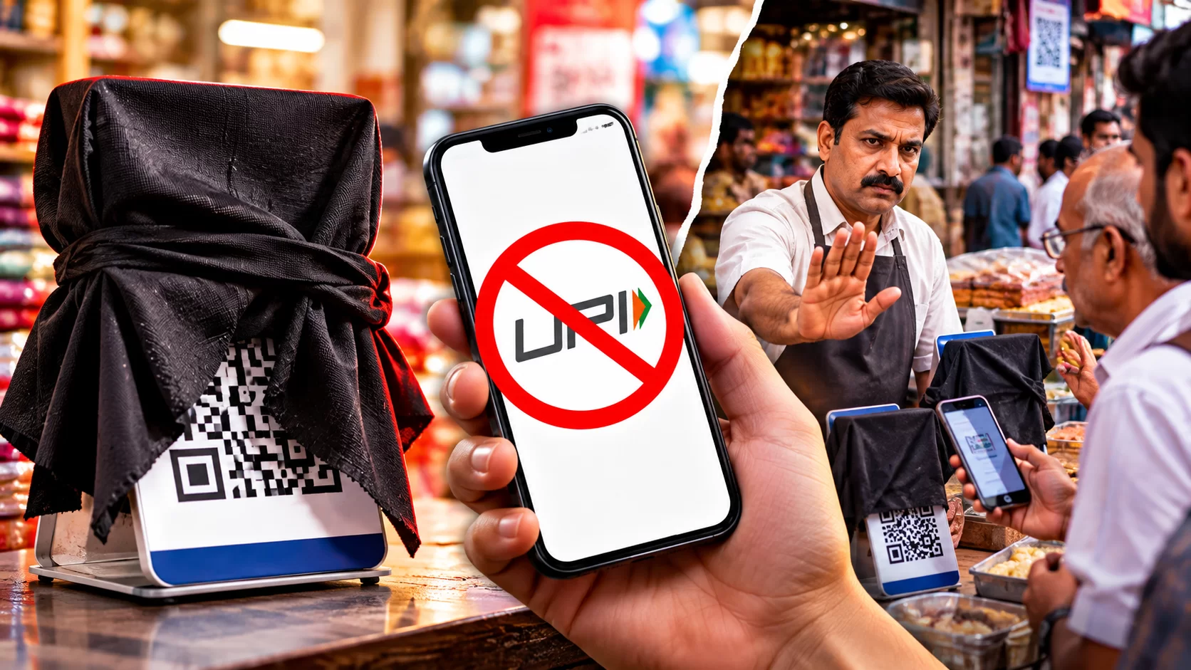 ગુજરાતમાં ‘No UPI Day’, વેપારીઓએ QR કોડ પર કાળું કપડું ઢાંક્યું; MDRના નવા નિયમોનો વિરોધ