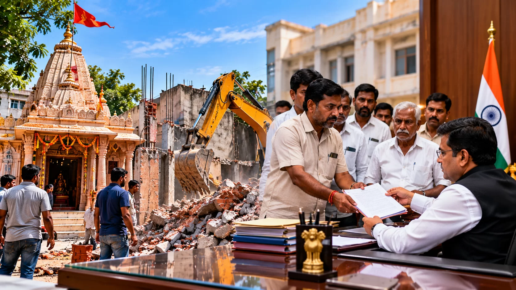આણંદમાં મંદિરની જમીન પર કથિત કબજાનો પ્રયાસ, ટ્રસ્ટે કલેક્ટર સમક્ષ કરી કડક કાર્યવાહીની માગ