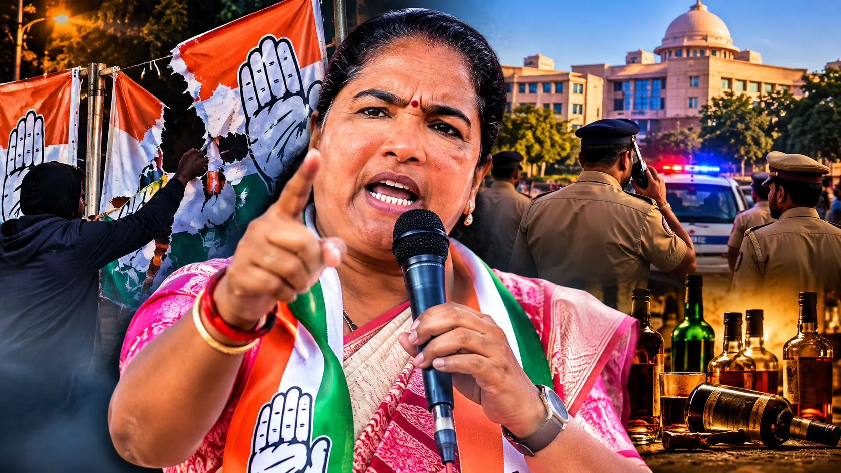 ગાંધીનગરમાં ચૂંટણી પહેલાં રાજકીય ગરમાવો: ગેનીબેન ઠાકોરના પોલીસ અને ભાજપ પર આકરા પ્રહાર