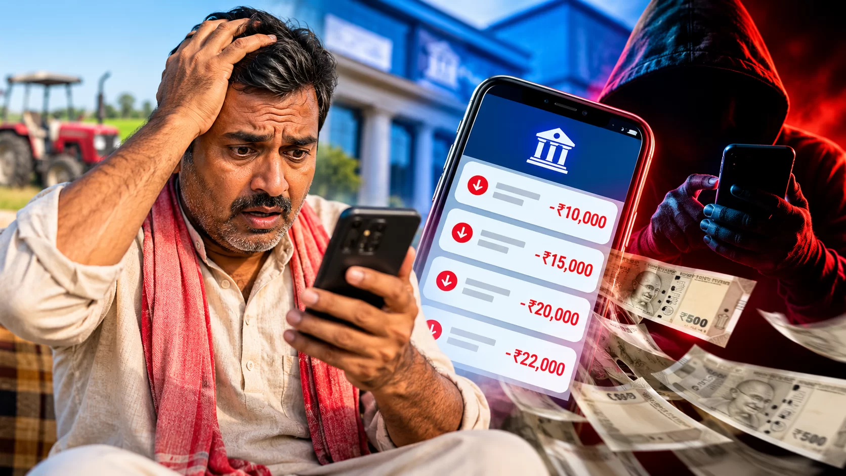 પેટલાદમાં ઓનલાઈન ઠગાઈનો બનાવ: ખેડૂતના બેંક ખાતામાંથી રૂ. 67 હજાર ઉપડી ગયા