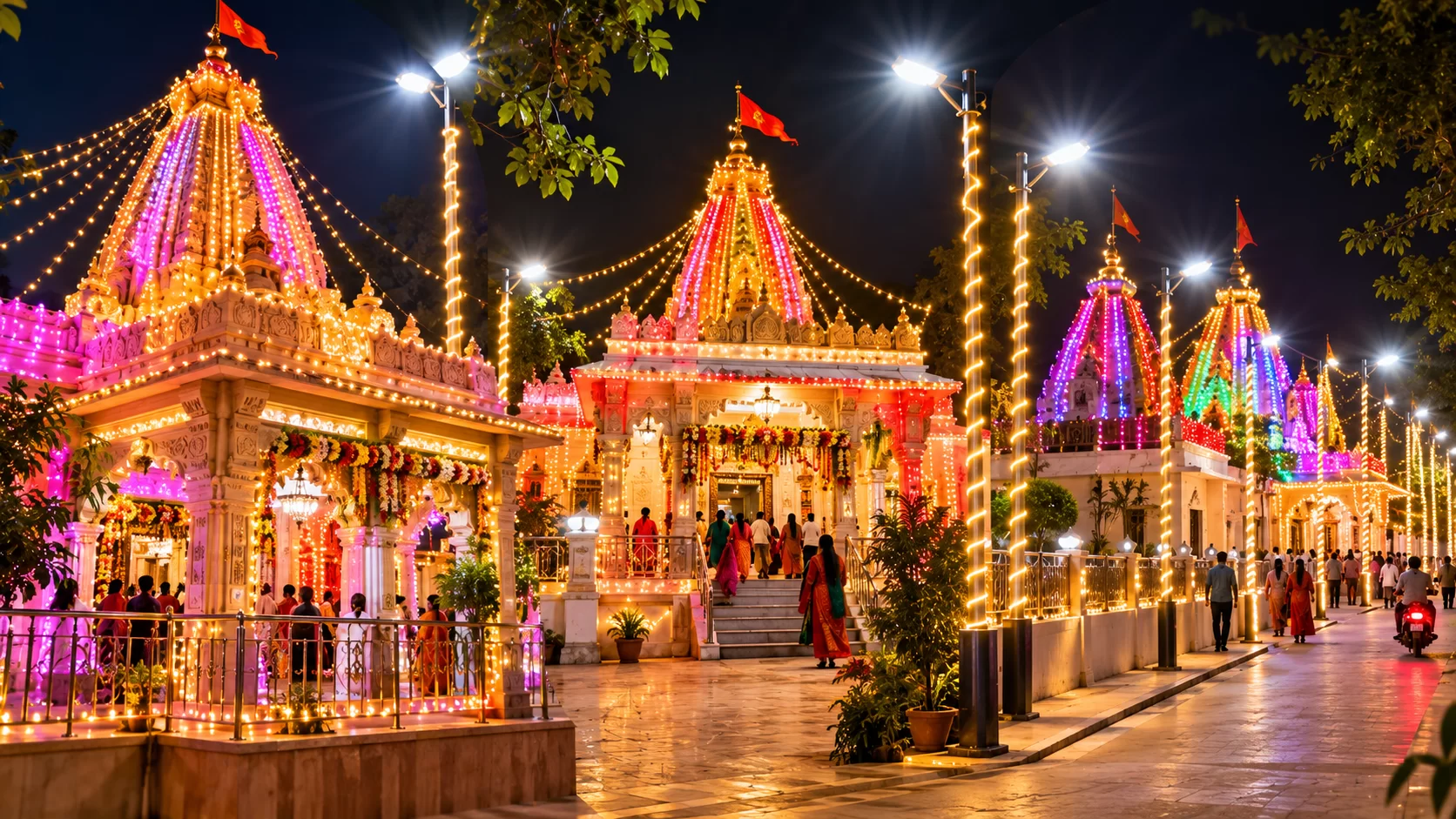 નવરાત્રી નિમિત્તે બોરસદના ત્રણ ગામોમાં LED લાઈટથી ઝળહળાટ, શ્રદ્ધાળુઓને મળશે સુવિધા