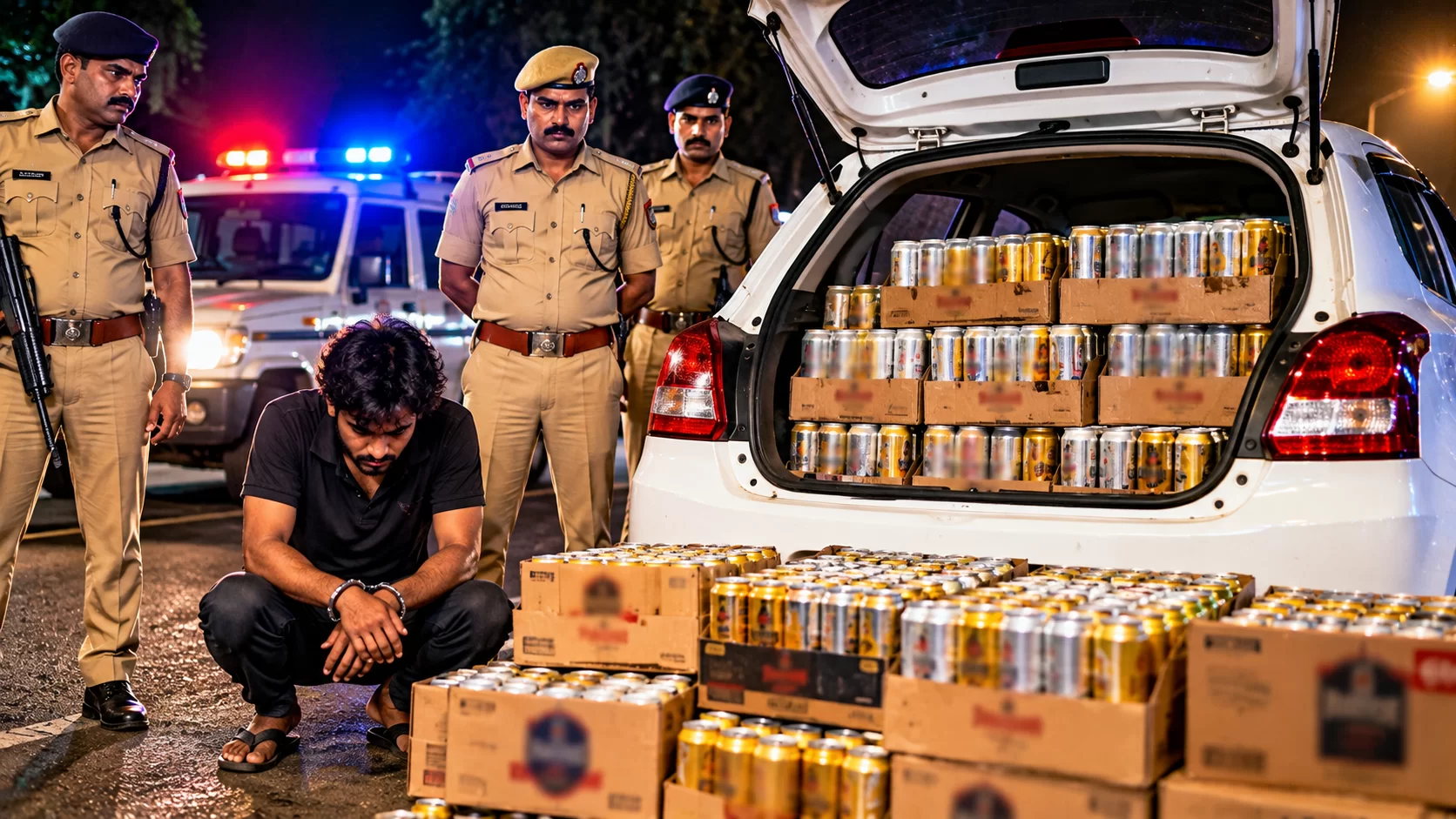 આણંદમાં LCBની કાર્યવાહી: સ્વિફ્ટ કારમાંથી ₹1.58 લાખની બીયર ઝડપાઈ, એકની ધરપકડ