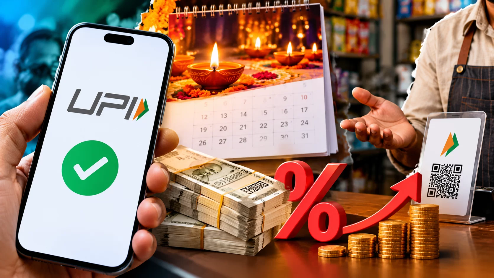 UPI પેમેન્ટ પર MDR ચાર્જ દિવાળી સુધી મુલતવી, વેપારીઓને હાલ રાહત
