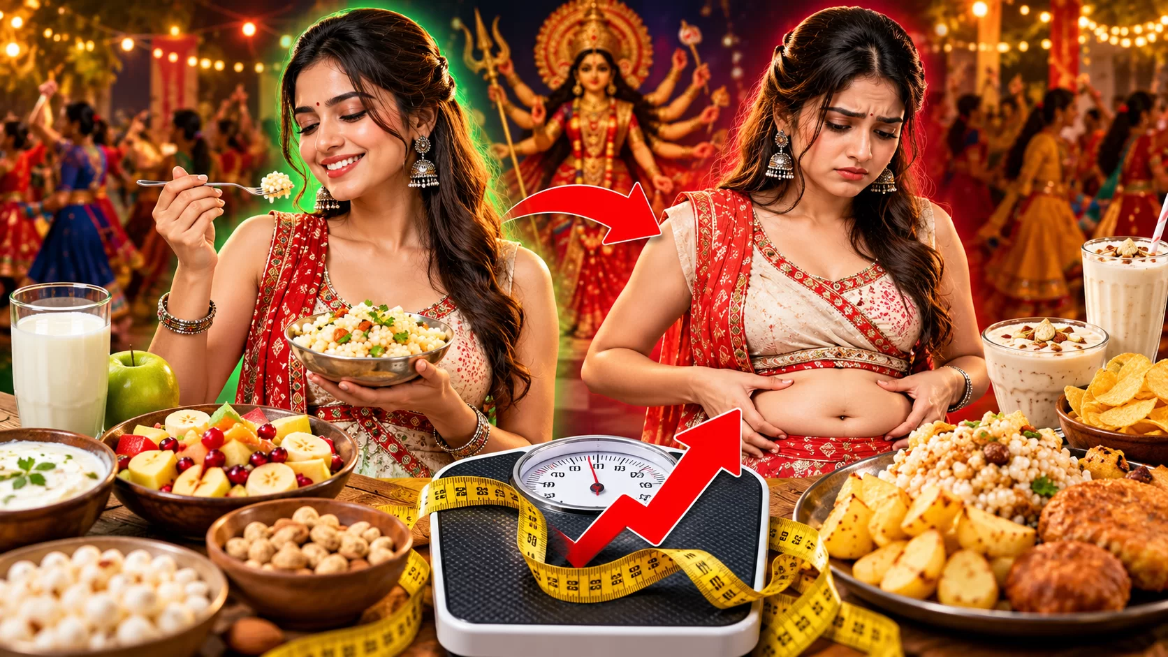 નવરાત્રિના ઉપવાસમાં વજન ઘટવાને બદલે કેમ વધે છે? જાણો 9 દિવસ વ્રત રાખતી વખતે થતી 10 સામાન્ય ભૂલો