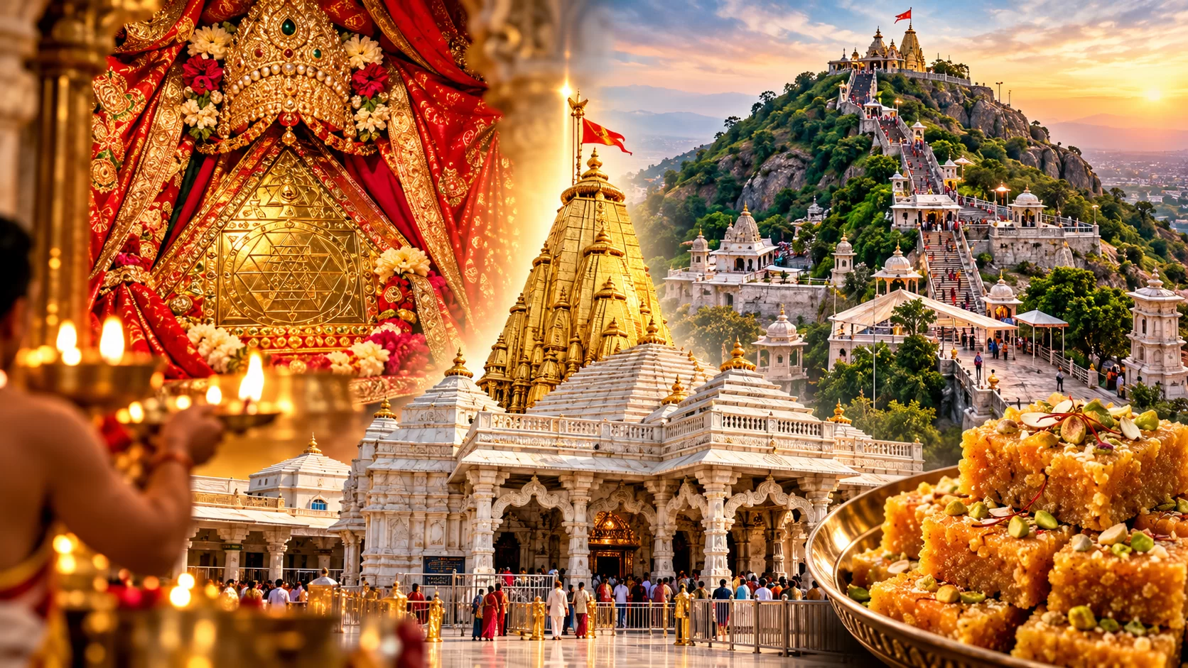 અંબાજી મંદિરમાં મૂર્તિ નહીં, શ્રી વિસા યંત્રની થાય છે પૂજા; જાણો ગબ્બર ટેકરીના 51 શક્તિપીઠથી લઈને સોનાના શિખર સુધીની ખાસિયતો