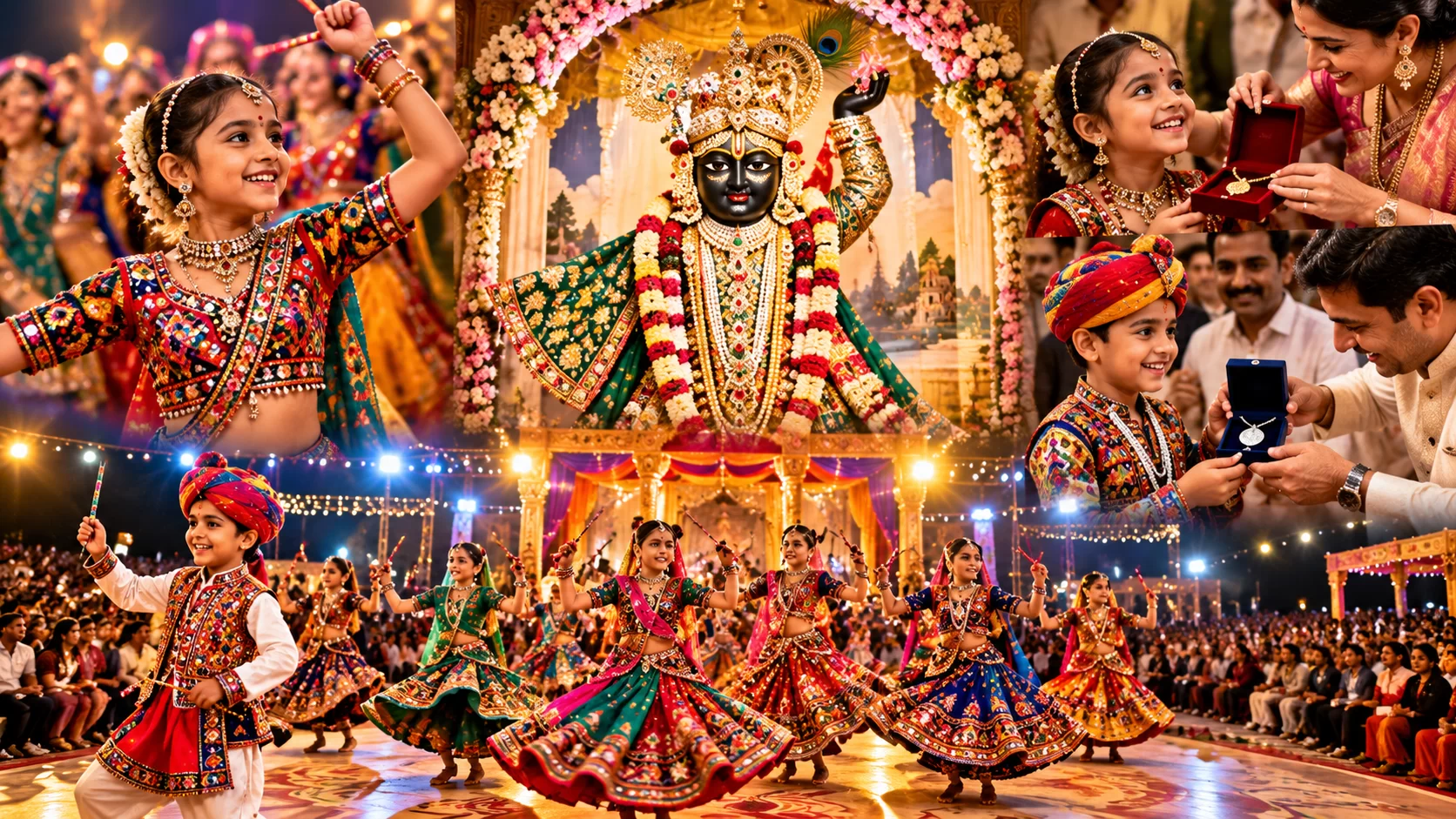 રાજકોટની સિલ્વર ગોલ્ડ રેસિડેન્સીની અનોખી ગરબી: 19 વર્ષથી પરંપરાની જાળવણી, બાળાઓને સોનું અને બાળકોને ચાંદીની ભેટ