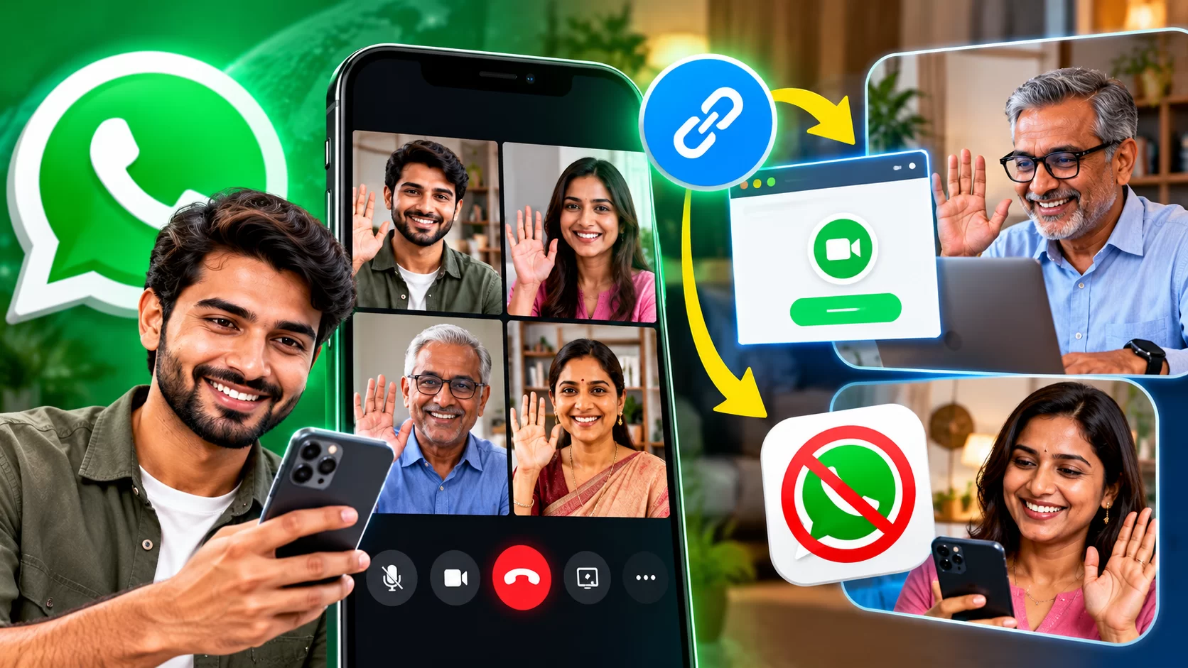WhatsAppનું નવું ફીચર: હવે એકાઉન્ટ વગર પણ કરી શકશો વૉઇસ અને વીડિયો કૉલ, જાણો કેવી રીતે કામ કરશે 'ગેસ્ટ કૉલિંગ'