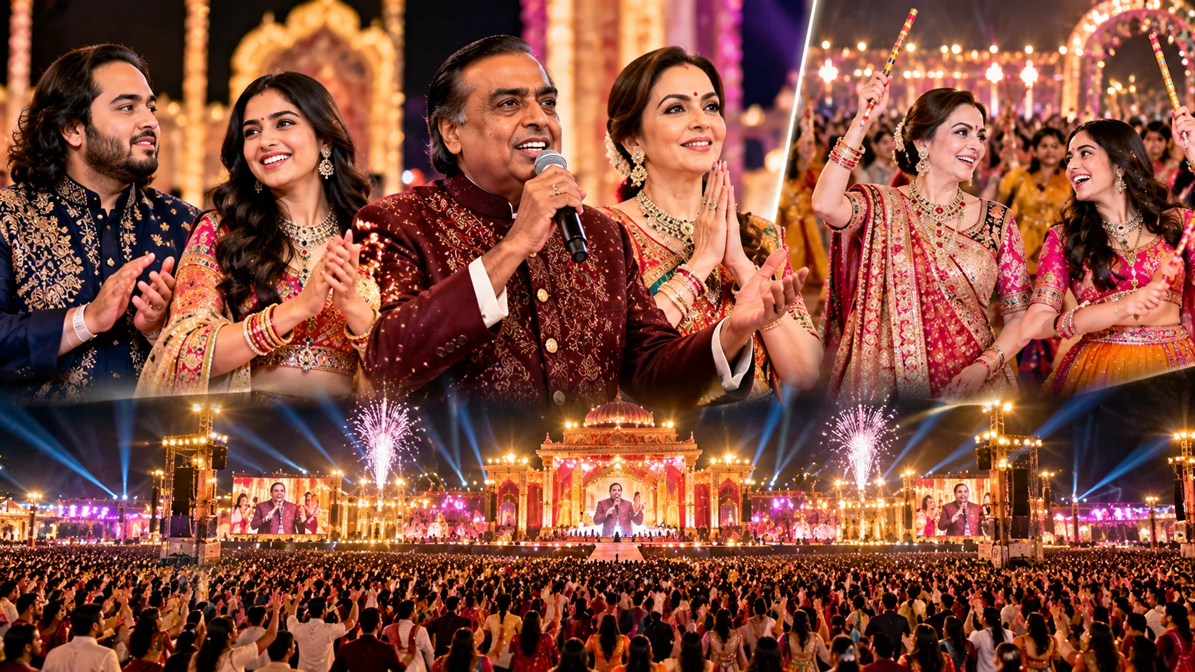 જામનગરમાં અંબાણી પરિવારની હાજરીથી આઠમના ગરબામાં ઉમટ્યો ઉત્સાહ, ‘નીતાભાભી’ના નામે ગુંજ્યું ગ્રાઉન્ડ