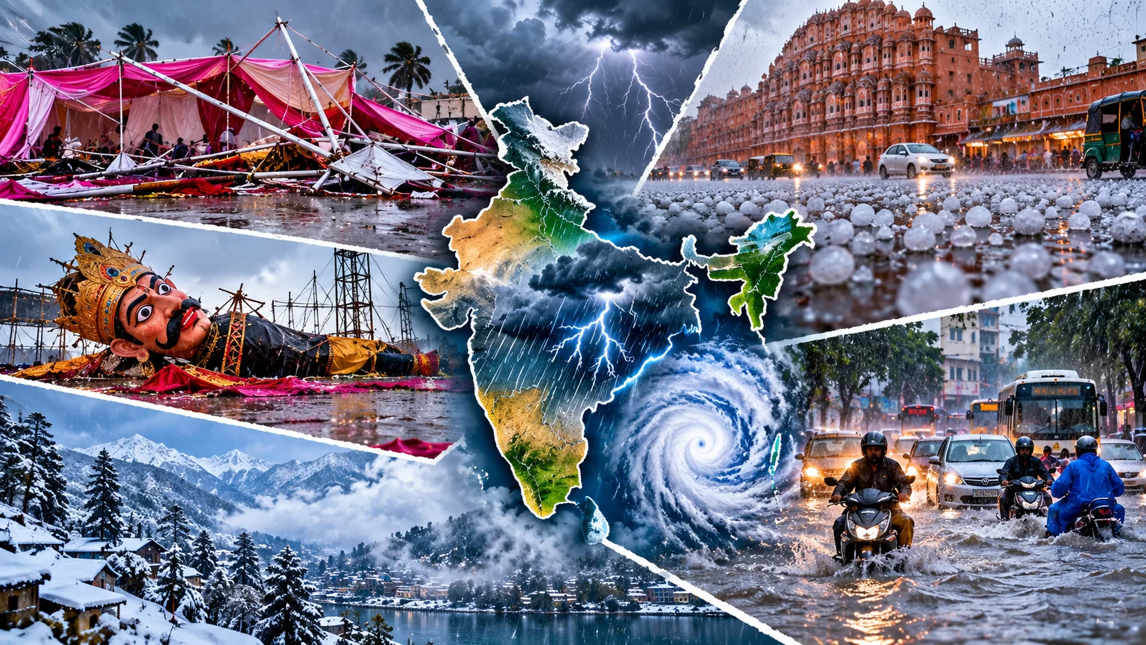 Weather Update: મધ્ય પ્રદેશના 11 જિલ્લામાં વરસાદ, જયપુરમાં કરા પડ્યા; તમિલનાડુમાં જળબંબાકાર જેવી સ્થિતિ, ઉત્તરાખંડમાં ઠંડીનો ચમકારો