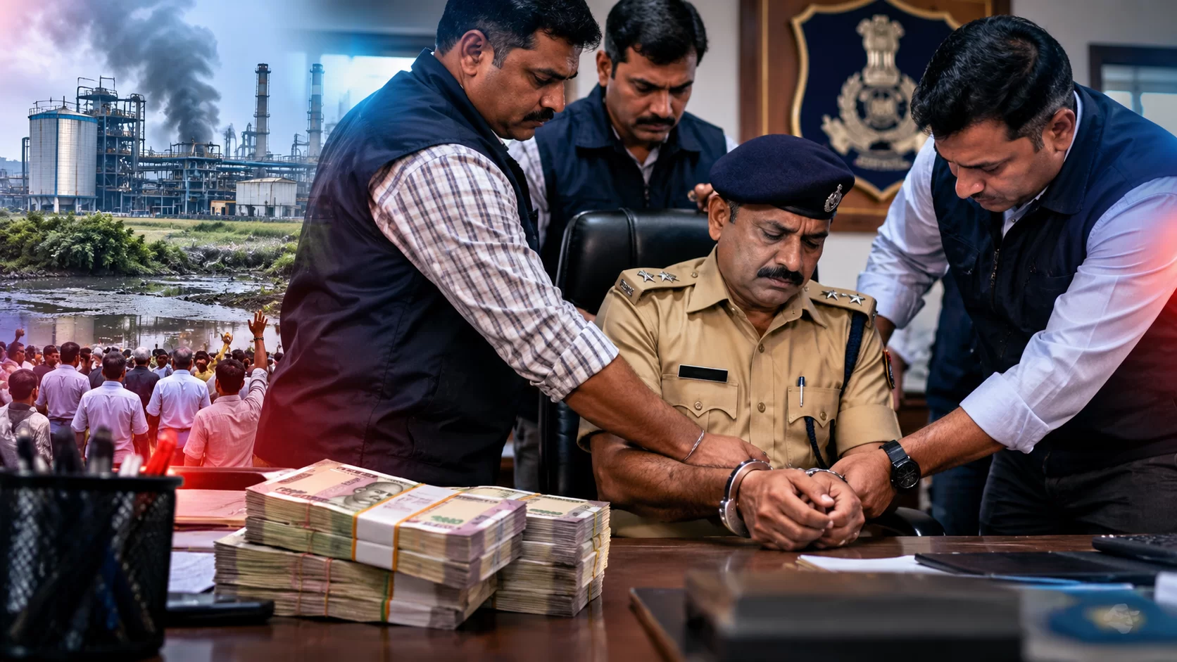 આંકલાવ પોલીસ સ્ટેશનમાં જ ACBનો સપાટો: ₹40 હજારની લાંચ લેતા PI રંગેહાથ ઝડપાયા