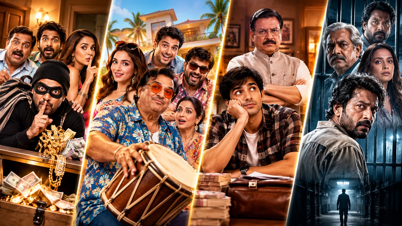 ગુજરાતી સિનેમામાં આજે ચાર ફિલ્મોની ટક્કર: ‘ચોર નંબર 1’થી ‘છળકપટ’ સુધી, કોમેડી, સસ્પેન્સ અને ડ્રામાનો મસાલો