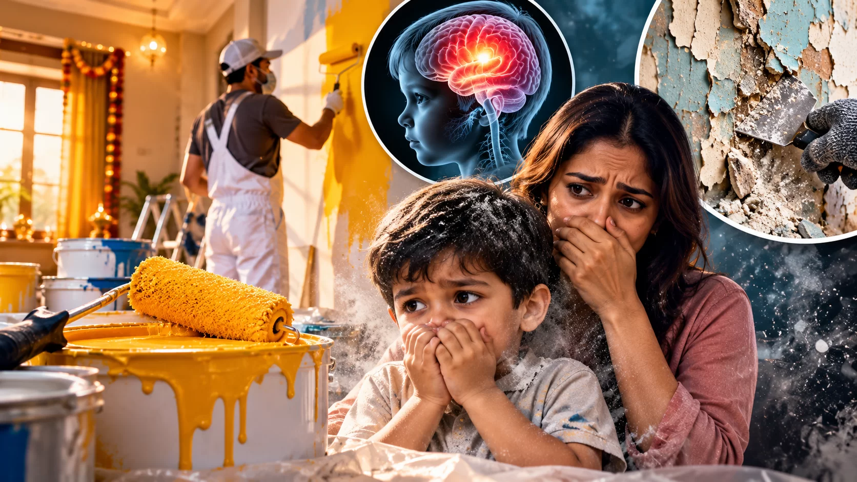 દિવાળી પહેલાં ઘરની રંગાઈ કરાવતા પહેલાં સાવધાન! પેઇન્ટમાં રહેલા ઝેરી કેમિકલ્સ સ્વાસ્થ્યને પહોંચાડી શકે છે નુકસાન