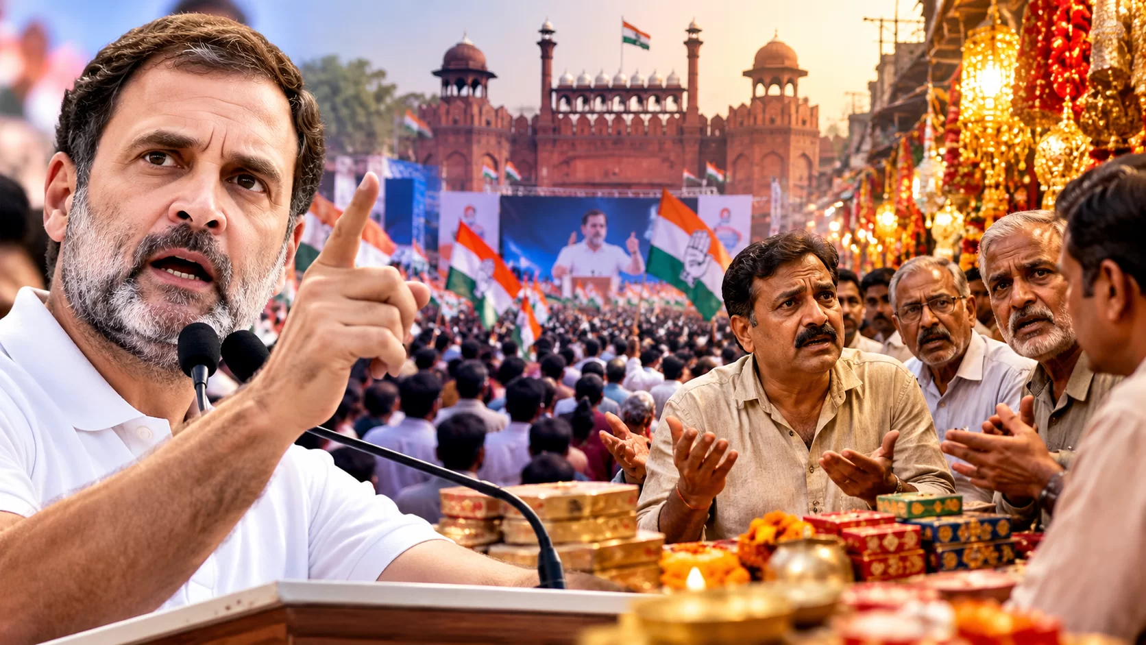 દિવાળી પહેલાં દિલ્હીના વેપારીઓની રાહુલ ગાંધીને અપીલ, INDIA બ્લોકની રેલી મુલતવી રાખવાની માંગ